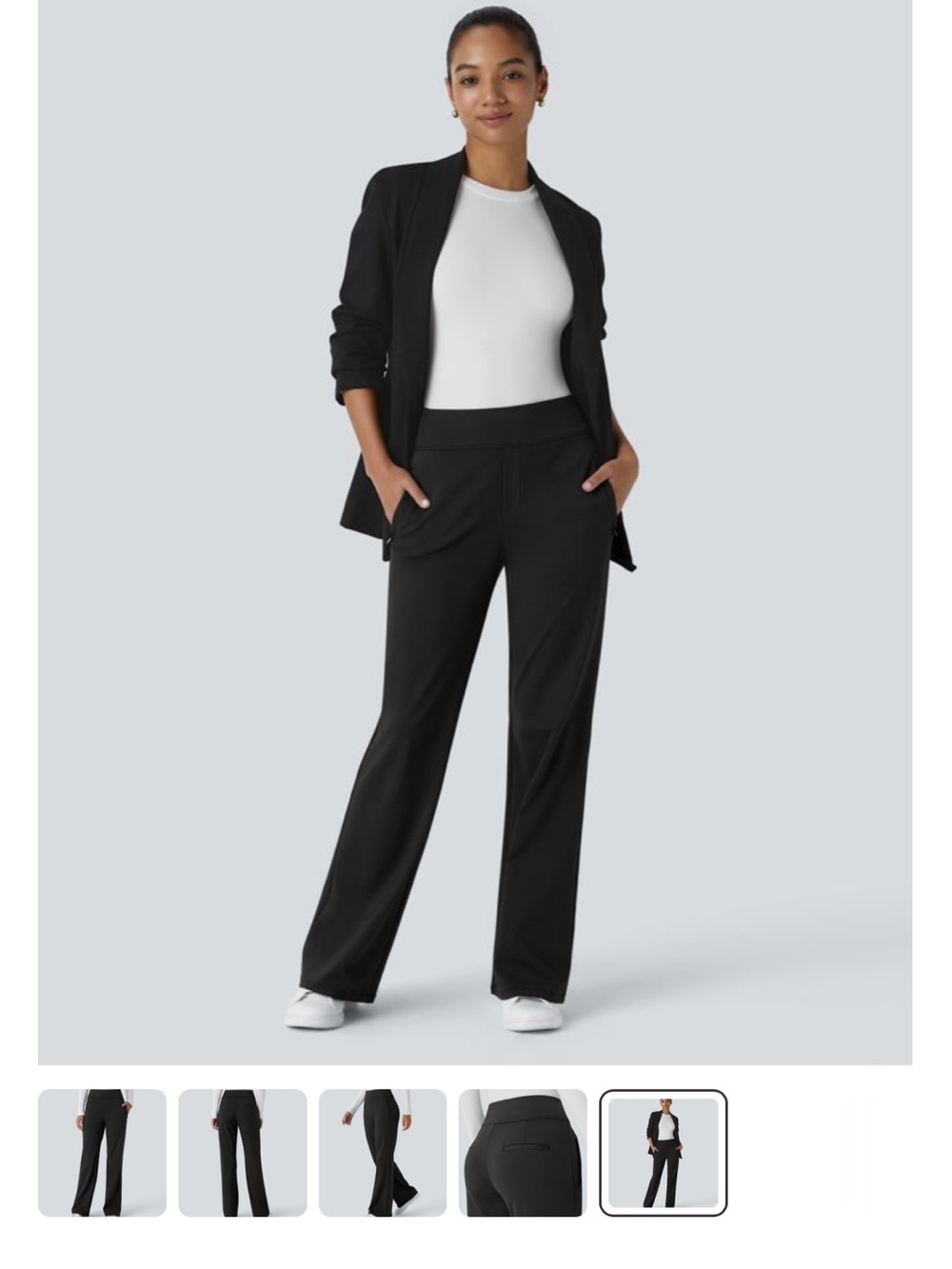 HALARA Black Wide-Leg Women's Pants ā Sleek Everyday Essentials